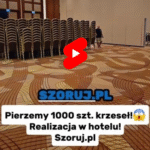 Ponad 1 000 krzeseł wyczyszczonych w 3 dni zlecenie dla hotelu
